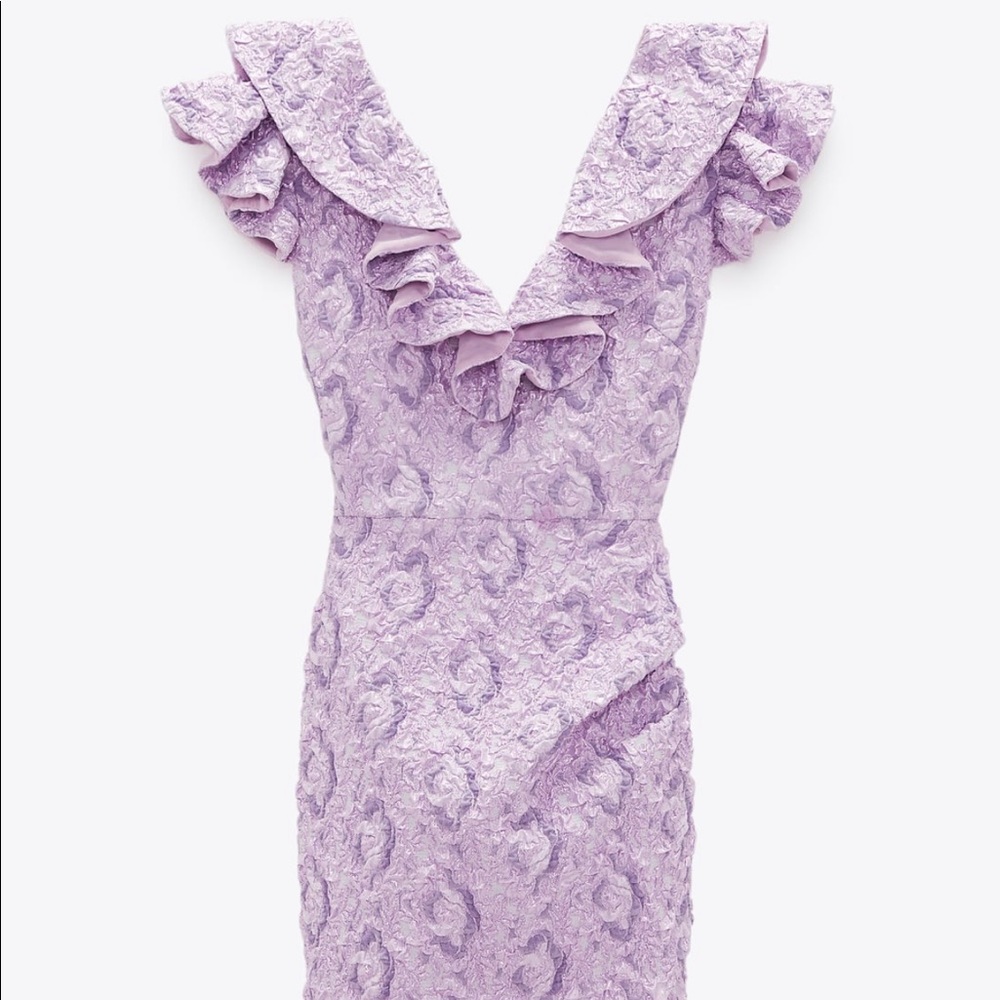 Zara Limited Edition Ruffled Mini Dress